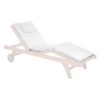 White Chaise Lounger Cushion