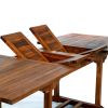 Twin Butterfly Leaf Teak Extension Table