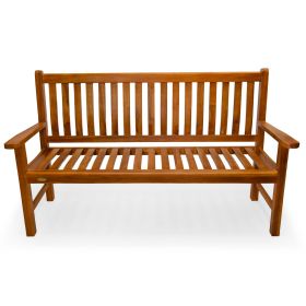 Teak Wave Bench