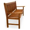 Teak Wave Bench