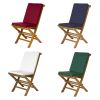 9-Piece Butterfly Extension Table Folding Chair Set with Green Cushions