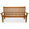 Teak Wave Bench