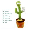 Dancing Cactus Toy Repeats What You Say Electronic Dancing with Lighting Toys Recording Singing Spanish Language Song for Kids - USB Arabic song - CN