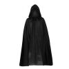 1 Set Halloween Grim Reaper Cloak Costumes Reaper Black Cape Terror Death Hook Sickle Horr Halloween Party Cosplay Costume Props - Single cloak - Chin