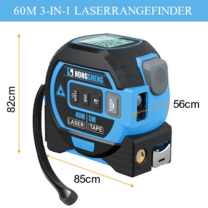 3 In 1 Laser Tape Measure Meter Infrared High-precision Intelligent Electronic Ruler 40/60m Laser Tape Building Distance Meters - China - 3 In 1 Laser 3 In 1 Laser Tape Measure Meter Infrared High-precision Intelligent Electronic Ruler 40/60m Laser Tape Building Distance Meters - China - 3 In 1 Laser
