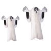 2 Pieces Halloween Hanging Ghost Flying Ghost Ornament for Tree Window Patio Lawn Garden Party Decor - White