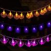 3pcs LED String Lights Halloween Indoor Garden Patio Party Pumpkin Lights - C1