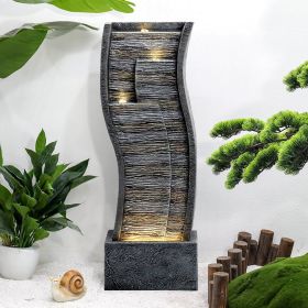 Artistic Outdoor Water Fountain - Elevate Garden with a Sculptural Water Display