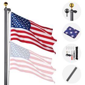 30ft Sectional Al Flag Pole - US