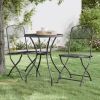 Folding Patio Chairs 2 pcs Expanded Metal Mesh Anthracite - Anthracite