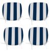 Outdoor Chair Cushions Seat Cushions with Straps, Patio Chair Pads for Patio Furniture Garden Home Office Decoration Set of 4 - as Pic