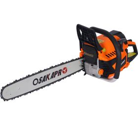 Chainsaw gas 20inch ,52cc Gasoline Chain Saw for Trees ,Wood Cutting 2-cycle EPA Compliant - as Pic