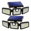 2 Pack Solar Lights Outdoor 128 LED 800LM Cordless LED Solar Motion Sensor Lights IP65 Waterproof Security LED Flood Light (only pick up) - Solar Ligh