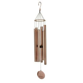 Large Deep Tone Windchime Chapel Bells Wind Chimes Outdoor Garden Home Decor - 45" Rose Gold with 6 tubes