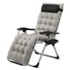 Infinity Zero Gravity Chair with Pad, Patio Chairs with Pillow and Utility Tray Adjustable Folding Recliner for Deck,Patio,Beach,Yard,Grey - as pictur