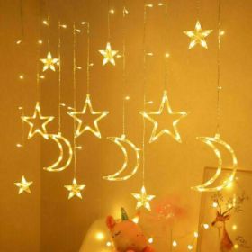 LED Fairy String Window Curtain Lights Star Christmas Xmas Party Home Indoor Random Style - New