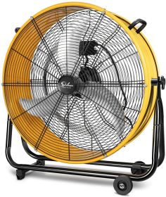 Simple Deluxe 30 Inch Heavy Duty Metal Industrial Drum Fan, 3 Speed Air Circulation for Warehouse, Greenhouse, Workshop, Patio, Factory and Basement -