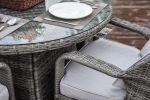 Direct Wicker Marianna Patio Wicker 5 Piece Round Dining Set - Gray