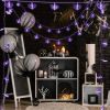 Multiple sizes Halloween Bat String Lights Battery Operated Halloween Lights Little Bat LED Holiday Lights for Halloween Outdoor Indoor Decor  - 120in