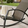 Outdoor Rocking Chair Patio Wicker Rocker Lounge Chair (1 Pack) - 1 Pack