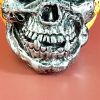 4PCS Halloween Outdoor Yard Decorations Evil Pumpkin Resin Skull Skull Outdoor Garden Decorations - Yellow