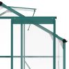 Upgraded Outdoor Patio 6.2ft Wx4.3ft D Greenhouse Walk-in Polycarbonate Greenhouse with 2 Windows and Base Aluminum Hobby Greenhouse with Sliding Door