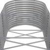 Patio Raised Bed Powder-coated Steel 201.6"x31.5"x26.8" Gray - Gray