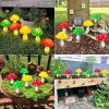 Solar Mushroom Light; Multi-Color Changing LED Outdoor Flowers Garden Courtyard Yard Patio Outside Christmas Holiday Decor; LED Lights - Solar 12Light