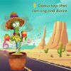 Dancing Cactus Toy Repeats What You Say Electronic Dancing with Lighting Toys Recording Singing Spanish Language Song for Kids - USB Arabic song - CN