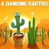 Dancing Cactus Toy Repeats What You Say Electronic Dancing with Lighting Toys Recording Singing Spanish Language Song for Kids - Battery Chinese song