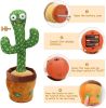 Dancing Cactus Toy Repeats What You Say Electronic Dancing with Lighting Toys Recording Singing Spanish Language Song for Kids - Battery Chinese song