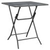 Patio Table 23.6"x23.6"x28.3" Expanded Metal Mesh Anthracite - Anthracite