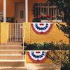 1.5X3ftAmerican Pleated Fan Flag 2pcs - LA01