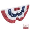 1.5X3ftAmerican Pleated Fan Flag 2pcs - LA01