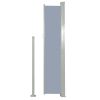 Patio Retractable Side Awning 63"x118" Gray - Grey