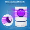 Electric Mosquito Trap Mosquito Killer Lamp with USB Power Supply Portable Fruit Fly Trap - White