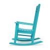 Outdoor Rocking Chairs All-Weather Resistant HDPE Poly Wood Resin Plastic, Humidity-Proof, Porch, Deck, Garden, Lawn, Backyard, Fire Pit, Garden Glide