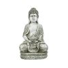 [only for pickup with a prepaid label]Meditating Sitting Buddha Solar Lights Outdoor Garden Patio Statue Light Decor - gray