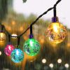 8 Modes Solar String Lights Outdoor LED Crystal Globe Light Waterproof Fairy Lights Garlands For Christmas Party Outdoor Decor - Warm - 5M 8 Modes 20l