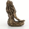 1pc Mother Earth Gaia Sitting Lotus Pose Mini Mother Earth Gaia Statue, Resin Craft Gaia Goddess Statue, Suitable For Outdoor Garden Patio Porch Balco