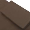 Patio Lounge Bed with Canopy and Pillows Brown - Brown