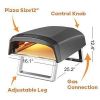 Geek Chef Gas Pizza Oven; Pizza Ovens for Outside Propane; Outdoor Ovens with 13 inch Pizza Stone; Portable Gas Pizza Oven with Foldable Legs; Pizza O