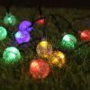 8 Modes Solar String Lights Outdoor LED Crystal Globe Light Waterproof Fairy Lights Garlands For Christmas Party Outdoor Decor - Warm - 6.5M 8 Modes 3