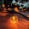 6 Ft 54 LED Halloween Willow Vine Twig 18 LED Pumpkins & Spiders, 36 Orange & Purple Halloween Lights Waterproof Battery Operated Garland Halloween Sc