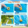 100/170 CM Children Pet Water Mat Summer Beach Inflatable Water Spray Pad Lawn Swimming Pool Mat Pet Sprinkler Outdoor Game Toy - 170cm Light blue B -