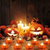 12/24pcs Halloween Pumpkin Candle Light Pumpkin Lantern Lamp Ornaments Ghost Festival Props Halloween Party Supplies Home Decor - 24pcs Type A - China