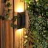 2pcs Waterproof Solar Light Warm White 3000K, Outdoor Solar Wall Light For Backyards, Patios, Deck Railings, Stair Railings, Pools, Walls - Garden Lig