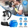 800ML Paint Spray Painter 650W Paint Sprayer Machine 800ML/Min Output HVLP Oil Primer Water Sprayer - Blue