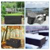 210D Waterproof Outdoor Furniture Cover Windproof Dustproof Patio Furniture Protector Oxford Cloth Garden L Size - L