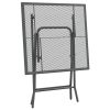 Patio Table 23.6"x23.6"x28.3" Expanded Metal Mesh Anthracite - Anthracite